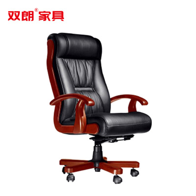 双朗 牛皮经理椅 SL-HB6568HT 650*680*1080-1180mm 黑色 张