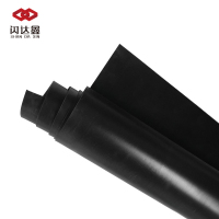 闪达鑫 厚1mm普通黑色橡胶板 50KG /捆