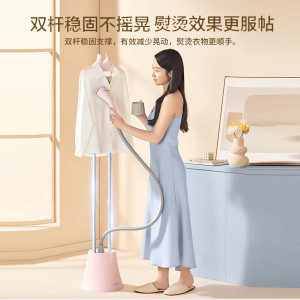 松下(Panasonic)挂烫机家用 熨斗 蒸汽挂烫机 双杆手持熨烫机大水箱电熨斗 NI-GWG040