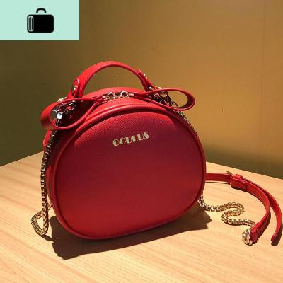 小包包女斜挎包2020新款韩版小圆包迷你单肩手提包学生链条包女包NEW LAKE