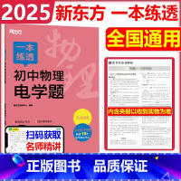 初中物理电学题 初中通用 [正版] 2025新版新东方一本练透初中物理电学题初中物理名师重点题视频讲解视频初中七八九