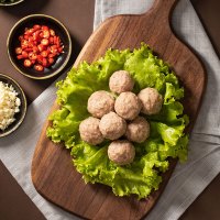 大庄园 速冻牛肉丸200g*5袋肉质鲜嫩美味火锅食材