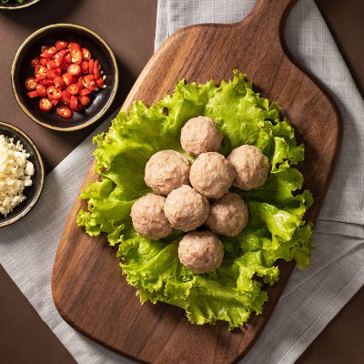 大庄园 速冻牛肉丸200g*5袋肉质鲜嫩美味火锅食材