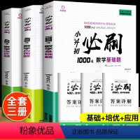 小升初必刷题数学1000基础题+400培优题+400应用题 小学升初中 [正版]2023小升初必刷题人教版语文数学英语总