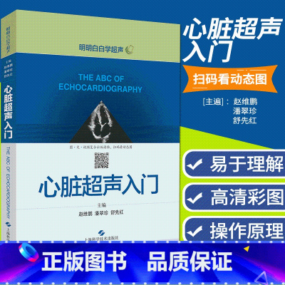 阜外医院心血管超声模板(第2版) [正版]心脏超声入门 明明白白学超声 心脏超声书 图谱超声精细讲解掌中宝诊断学图谱 超