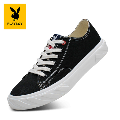 精选特卖厂家直营-花花公子男鞋2020春季帆布鞋男平底板鞋男士低帮学生休闲鞋子