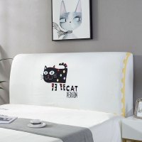 家柏饰(CORATED)床头套罩 床头罩防尘全包软包床头床靠背罩保护套北欧风格简约 斑点猫 60*180CM