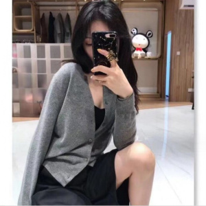 新款春季女士针织衫开衫V领薄款男女情侣装韩版青年毛衣外套