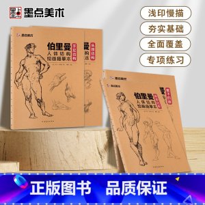 [正版]伯里曼人体结构绘画教学人体结构入门描摹本解剖动态骨骼透视艺考生美术生人体素描速写临摹基础初学者入门自学练习本
