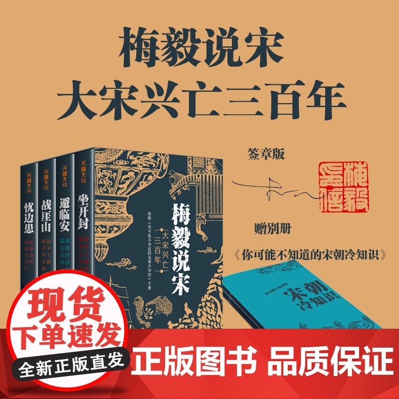 梅毅说宋·大宋兴亡三百年中国宋朝历史北宋南宋辽夏金的入侵天地出版社