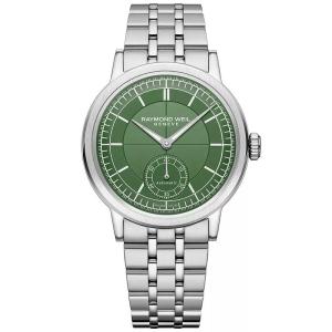 Raymond Weil英伦风尚自动机械表瑞士原装进口男士商务休闲腕表绿盘40mm British_Racing_Green