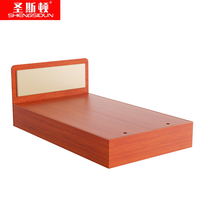 圣斯顿 单人木床 S-FJ151228HT 1200*2000*800mm 红柚木色 张
