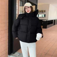 年新款女冬高品质超厚短款羽绒棉服小个子宽松连帽面包服外套