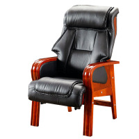 戴劲 老板椅经理椅办公椅可躺座椅大班椅四脚老人椅 PU皮