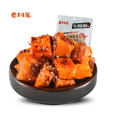 老川东牛板筋100g香辣味麻辣牛肉四川成都特产辣味小吃零食肉干