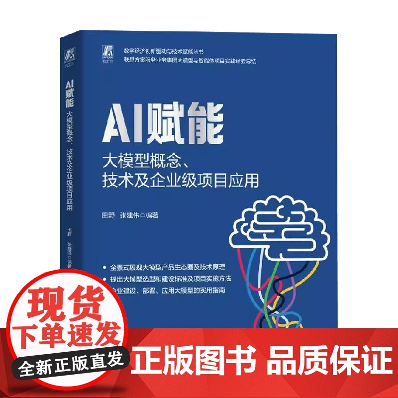 AI赋能 大模型概念 技术及企业级项目应用 deepseek教程 张建伟 著 计算机与互联网