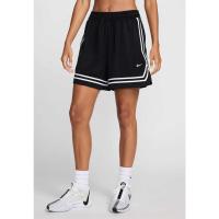 Nike女款篮球运动裤宽松直筒短裤弹力腰侧兜印刷拼接运动短裤