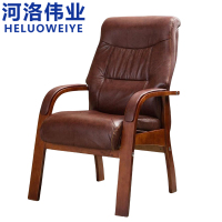 河洛伟业办公椅棕色把