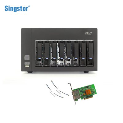 鑫云SS100D-08S台式苹果专用磁盘阵列4K剪辑mac影视后期硬盘阵列存储