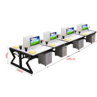 三金鑫 办公桌简约现代职员办公桌椅组合办公家具财务员工桌屏风隔断卡座办公桌