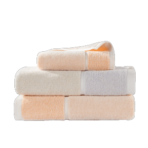 洁玉(Jeyu) 秋水三套巾礼盒 J0702-C毛巾*2条+浴巾*1条(桔色)