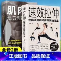 全两册 [正版]速效拉伸肌肉健美训练图解 疼痛消除和损伤预防的法宝上班族拉伸手册心理健康生活上班族保健兼运动医师研究成果