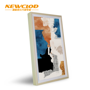钮鹿客/NEWCLOD NG49 49英寸 壁挂木质广告机 画框屏 液晶数字标牌 海报机 安卓系统一体机 原木色