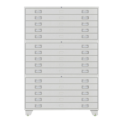 初嘉(CJ)钢制铁皮柜0号地图柜底图柜资料柜工程图纸柜收纳柜 三节带轮