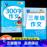 [全2册]三年级作文+300字作文 小学三年级 [正版]小学生三年级语文作文范文大全赏析每日一练全国通用小学300字满分