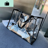 夏季单肩大包包女2020新款潮韩版百搭透明包母包大容量手提包NEW LAKE