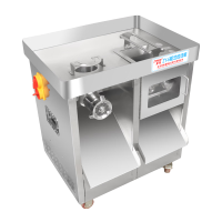 正元柜式ZY-6电动全自动多功能绞肉机耐用商用碎肉机大功率不锈钢快拆 ZY-6台上盆快拆绞切三用22型