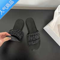 SUNTEK仙女风平底防滑一字凉拖鞋女夏季外穿2023年百搭度假海边半托凉鞋