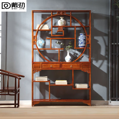戴劲博古架多宝阁茶叶架子新中式客厅办公室隔断置物架 多宝阁博古架