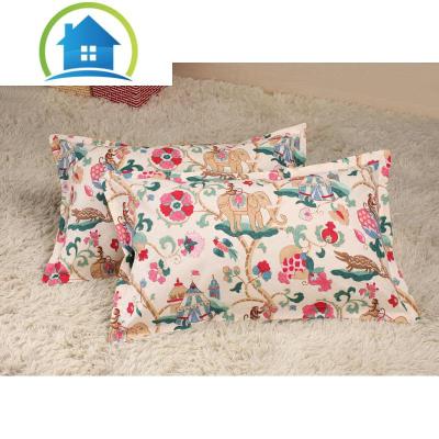 三维工匠枕套加厚老粗布枕套单人加大信封式枕套一对