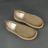 男士夏季镂空透气休闲鞋歪头萌丑芒果鞋百搭厚底增高鞋欧洲站潮鞋