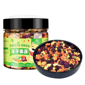 狗狗辅食拌饭狗粮伴侣冻干果蔬泰迪金毛比熊狗狗零食蔬菜干拌狗粮 混合口味 6个月以上