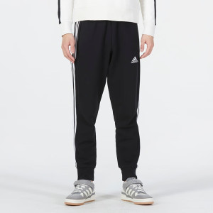 阿迪达斯 (adidas)男裤新款透气耐磨运动休闲裤黑色针织长裤 HA4337