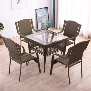 三金鑫 藤桌椅阳台桌椅藤椅现代简约休闲户外椅子茶几组合靠背