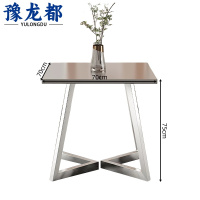 豫龙都 不锈钢餐桌 70cm 张