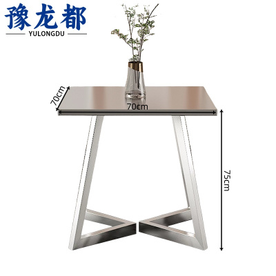 豫龙都 不锈钢餐桌 70cm 张