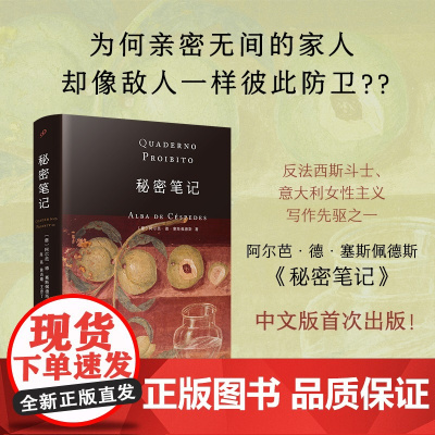 秘密笔记 意大利女性写作先驱 那不勒斯埃莱娜费兰特的启蒙者 塞斯佩德斯代表作 意大利家庭小说外国文学