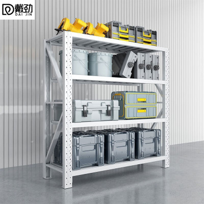 戴劲货架四层仓储钢制置物架收纳展示架承重200kg 1500*500