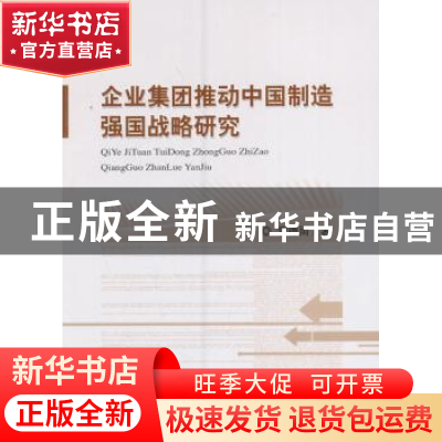 正版 企业集团推动中国制造强国战略研究 雷德雨著 经济科学出版