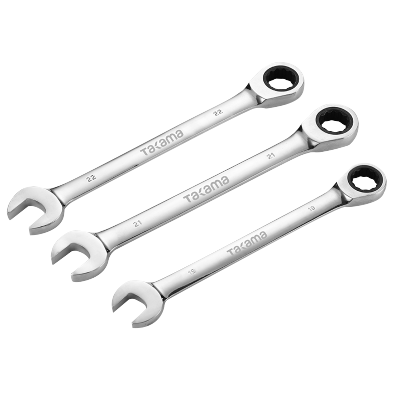 高松 takama两用扳手汽修梅花开口呆扳手镜面棘轮两用快速扳手套装工具 17mm(619517)