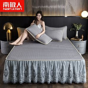 乳胶凉席床裙款床罩冰丝三件套夏季可机洗1.8m床1.5米1.2m
