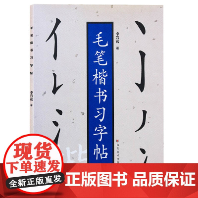毛笔楷书习字帖笔法临摹初学者入门教程 李岩选 山东美术出版社