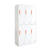 科朔 文件柜 更衣柜 钢制更衣柜 铁皮更衣柜储物柜 六门更衣柜 KS-JH-ZH-006C