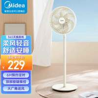 美的(Midea)电风扇落地扇台扇家用大风量电扇宿舍轻音低噪台式桌面两用节能 [升级大网圈]SAH35MR