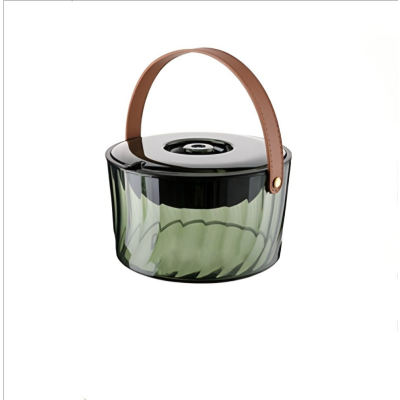 匹牧 PM-LJT-0242 塑料茶水分离垃圾桶 中号3L 透绿 单位:件