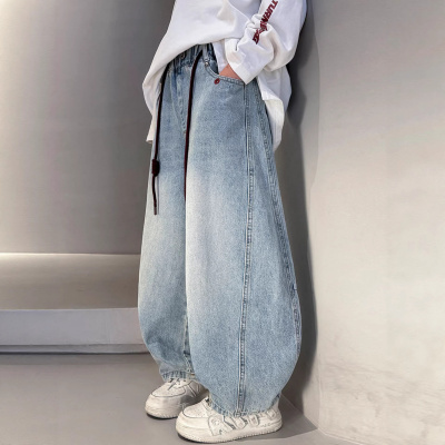 男童春季裤子儿童2026春秋新款裤潮男孩长裤大童装春装牛仔裤_277